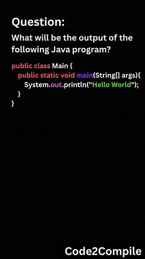 Java Program for Beginners..|