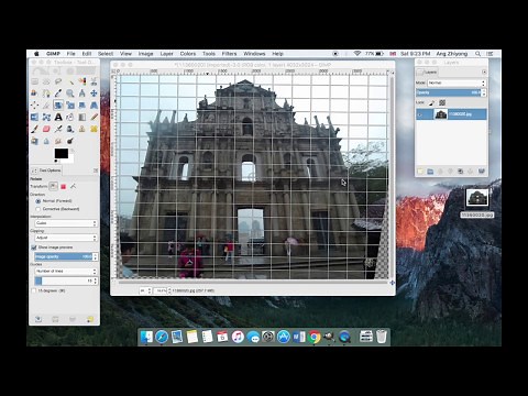 Correcting Fisheye Lens Distortion in GIMP