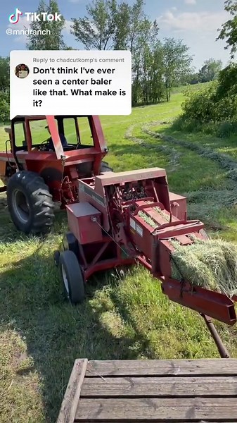 Tractor and Haybine at MN Double R Ranch