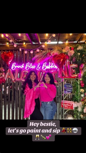 Had an amazing night ! Another Galentines paint and sip for the win ! Nothing but good vibes ! #brunchblissandbubbles #paintandsip #viral #galentinesday #dance