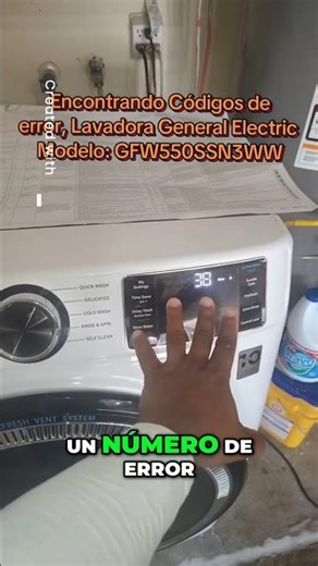 Discover error codes on General Electric washing machines