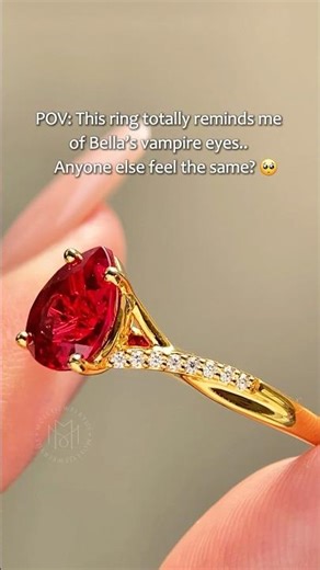 The ruby ring’s got me thinking of Bella’s transformation🥹#twilight #gemstonering #rubyring #bella