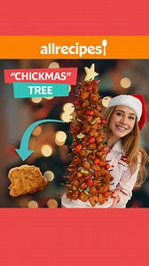 Deck the halls with dipping sauces. This "Chick"mas Tree is the perfect centerpiece for your holiday party. LEARN MORE: https://armagazine.com/3qmfZKW | Allrecipes