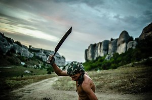 A Rare Look Inside a Military Training Camp for Boys in Crimea