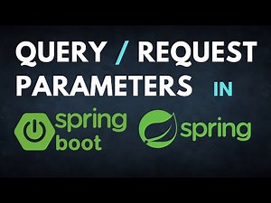 Request Parameters | Query Parameters | URL Parameters in Spring Boot | Dilip Singh