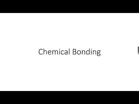AS-Level Chemistry: Chemical Bonding Part 1