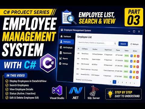 Employee Management System C# Part 03