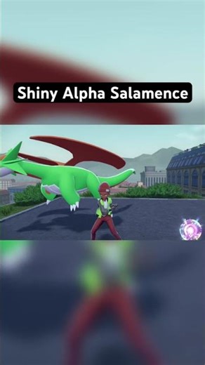 Shiny Alpha Salamence #pokemonlegendsza #shinypokemon #salamence #pokemon