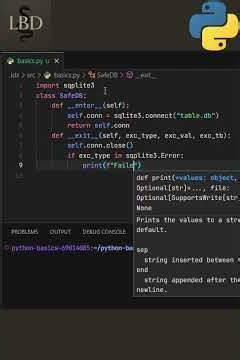 Python Basics - ExceptionHandling with ContextManager