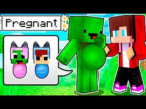 Mikey and JJ Is PREGNANT With Alpha TWINS In Minecraft Maizen Parody