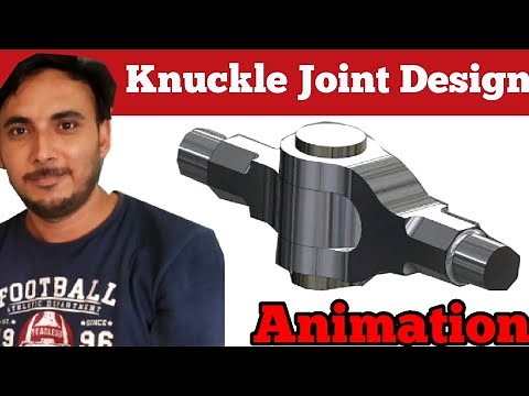 Design of Knuckle Joint Animation || Knuckle joint design animation || Machine Design