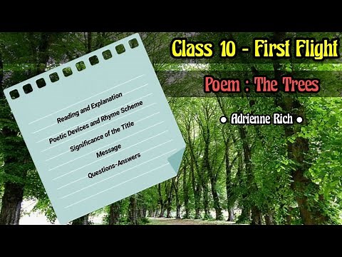 Class 10 (First Flight) - Poem : The Trees