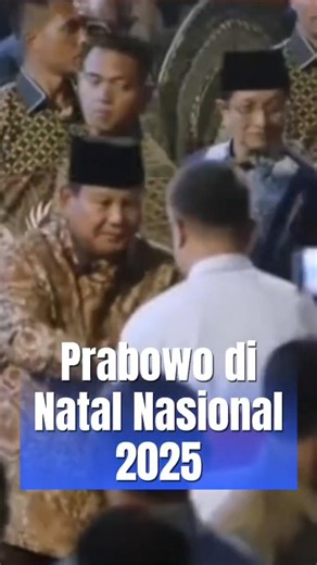 Presiden Prabowo di Natal Nasional 2025.#prabowo #natal #shortvideo #shorts #natal2025
