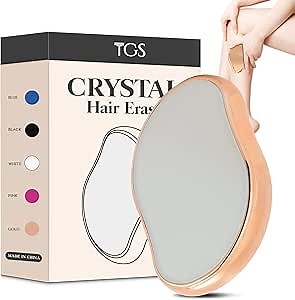 Crystal Epilator, Reusable Crystal Epilator, Arm Leg Back Hair Removal Tool, Portable Epilator for Men and Women - Gold