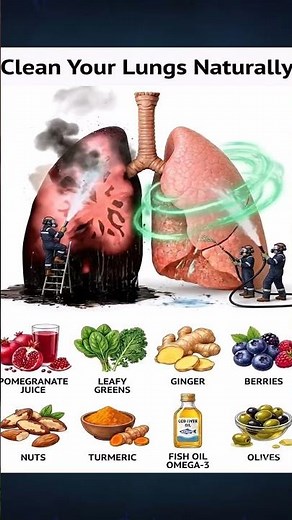 Clean Your Lungs Naturally 🌿 | Best Foods for Lung Detox & Better Breathing