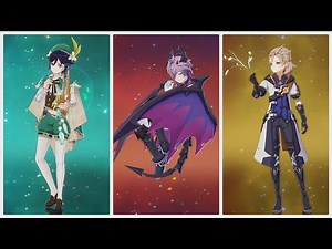 Genshin Impact 6.2 | All Mondstadt Character Idle Animations
