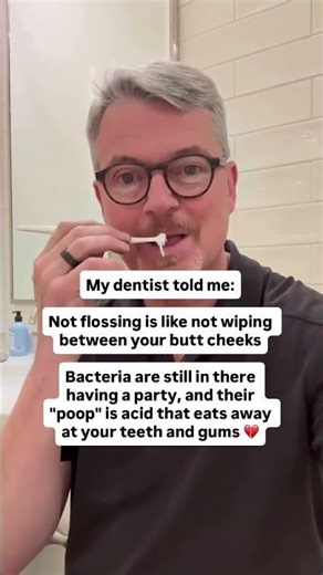 Both flossing and wiping remove trapped, decomposing material 💩