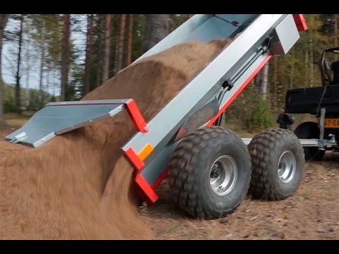 Ultratec ATV trailer with Hydraulic tipping & Polaris Ranger 570