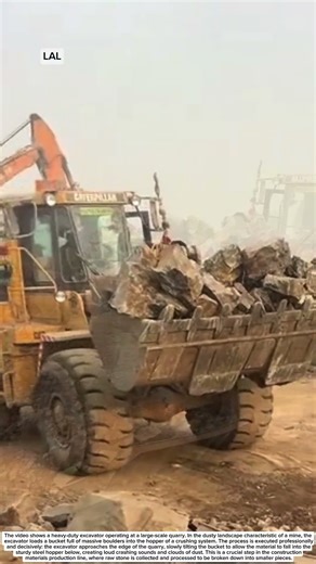 Process of feeding raw stone into the crushing system