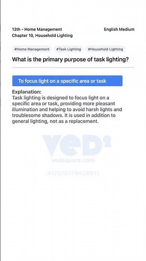 12th Home Management Task Lighting Explained