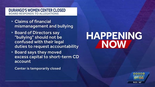 Durango women's center 'pauses' to regroup after allegations