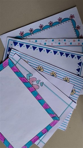 Easy border design/Project work designs/border design for project/border design/assignment #shorts