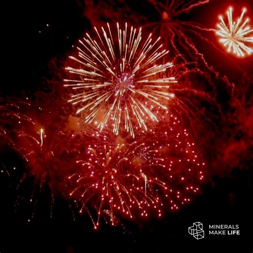 Antimony is known for its defense applications – but it’s also what creates the shimmer and sparkle of the fireworks we know and love. As you celebrate the New Year, remember the minerals making it possible. | Minerals Make Life