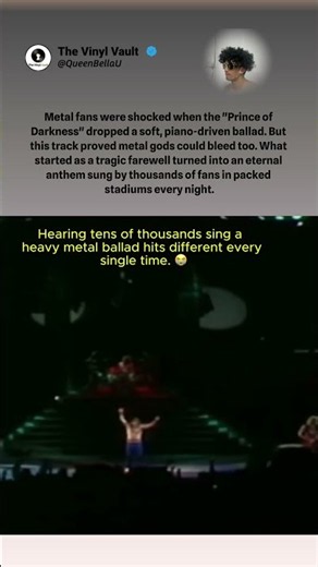 When the Prince of Darkness made a stadium cry.