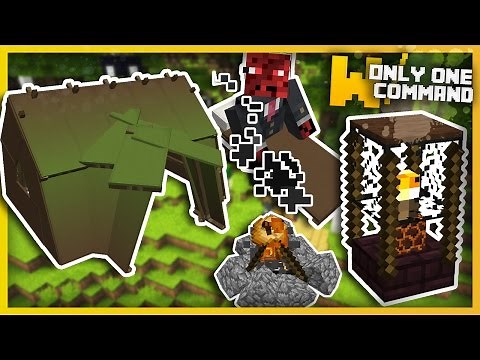 Minecraft - Customizable Tents & Camping Tools with Only One Command Block!