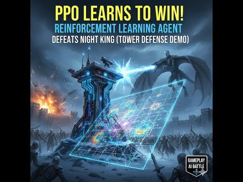 AI Tower Defense: Proximal Policy Optimisation (PPO) RL Agent vs Night King