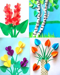 DIY Simple and Cute Paper Crafts Using Heart Shape | Craftmerint