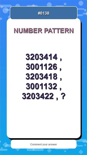 Number Pattern Challenge #0138 | Find the Missing Number Fast