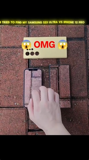 I Tried To Compare display Quality Of Iphone 12 Pro Vs Samsung S23 Ultra #shorts #viral #trending