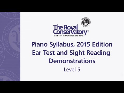 Ear Tests and Sight Reading Requirements: Level 5