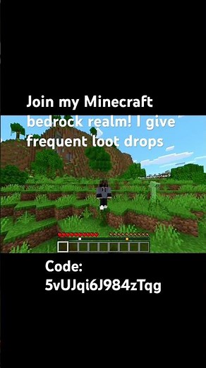 Join my bedrock realm! Code: 5vUJqi6J984zTqg #mc #mcpe #minecraft #realms