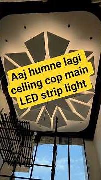 LED strip light fitting celling mein🧑‍🔧👍⚡ #light #electrician#ledlights