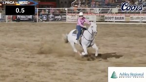17.08 🤯 Emily Miller and Chongo smoked the competition at the Vernal's Dinosaur Roundup Rodeo, winning the barrel racing. | PRCA ProRodeo