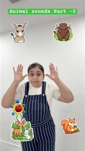 Animal Sounds Song Part 3 | Donkey Buffalo Deer Rabbit Squirrel | Kids Learning Rhyme