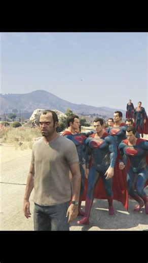 GTA 5 - I made a whole superman army💀 #gta5mods #superman #viralshorts #trending