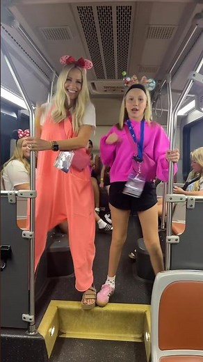 Could you do this on a moving DISNEY BUS?!? 🚌😂