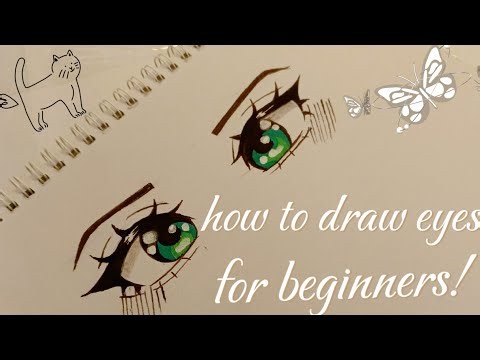 How To Draw Anime Eyes step by step tutorial for beginners (EASY)