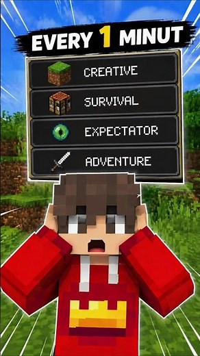Minecraft But My Game Mode Changes Every Minute… Chaos 😳🔥 (Day 18)