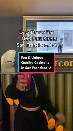 DecoDance Bar in San Francisco! #sanfrancisconightlife #sanfranciscoeats #sffoodie #sfbars #sftiktok