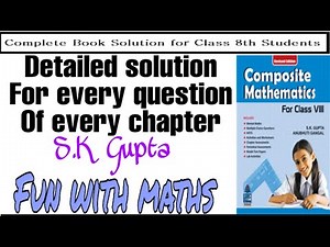 #8 | Exponents | Chapter -2 | Class - 8 | S.K. Gupta | (Ex.-2A)