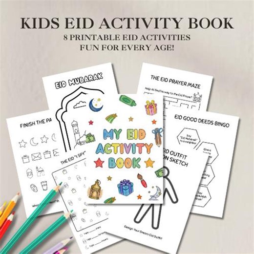 Printable Eid Activity Pack for Kids | Islamic Games, Puzzles, Coloring (digital Download) - Etsy