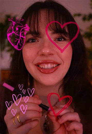 🩷💞💗💝 let me draw all over your face and then not clean it up!!! 🤩🤩 #asmr #asmrforsleep #asmrdrawing #relaxingvideo #sleepaid