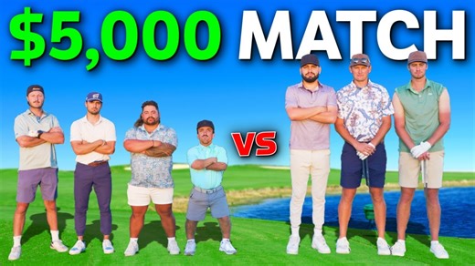 The $5000 Good Good Golf Match! $5000 Match Holes 1-2 | Good Good