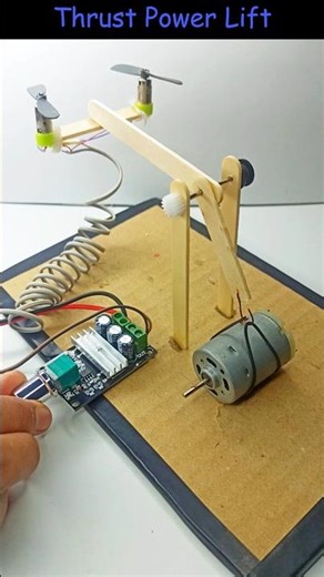 Thrust Lifting • Dc Motor | #dcmotor #tech #youtubeshorts #motor #liftmachine