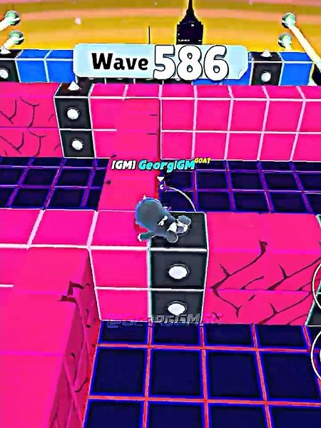 Stumble Guys Block Dash Endless insane save at wave 550+🥵#stumbleguys