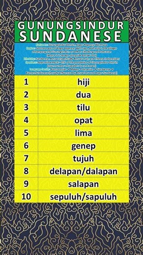 Did you know this Sundanese dialect? 🧐 #gunungsindur #language #learn